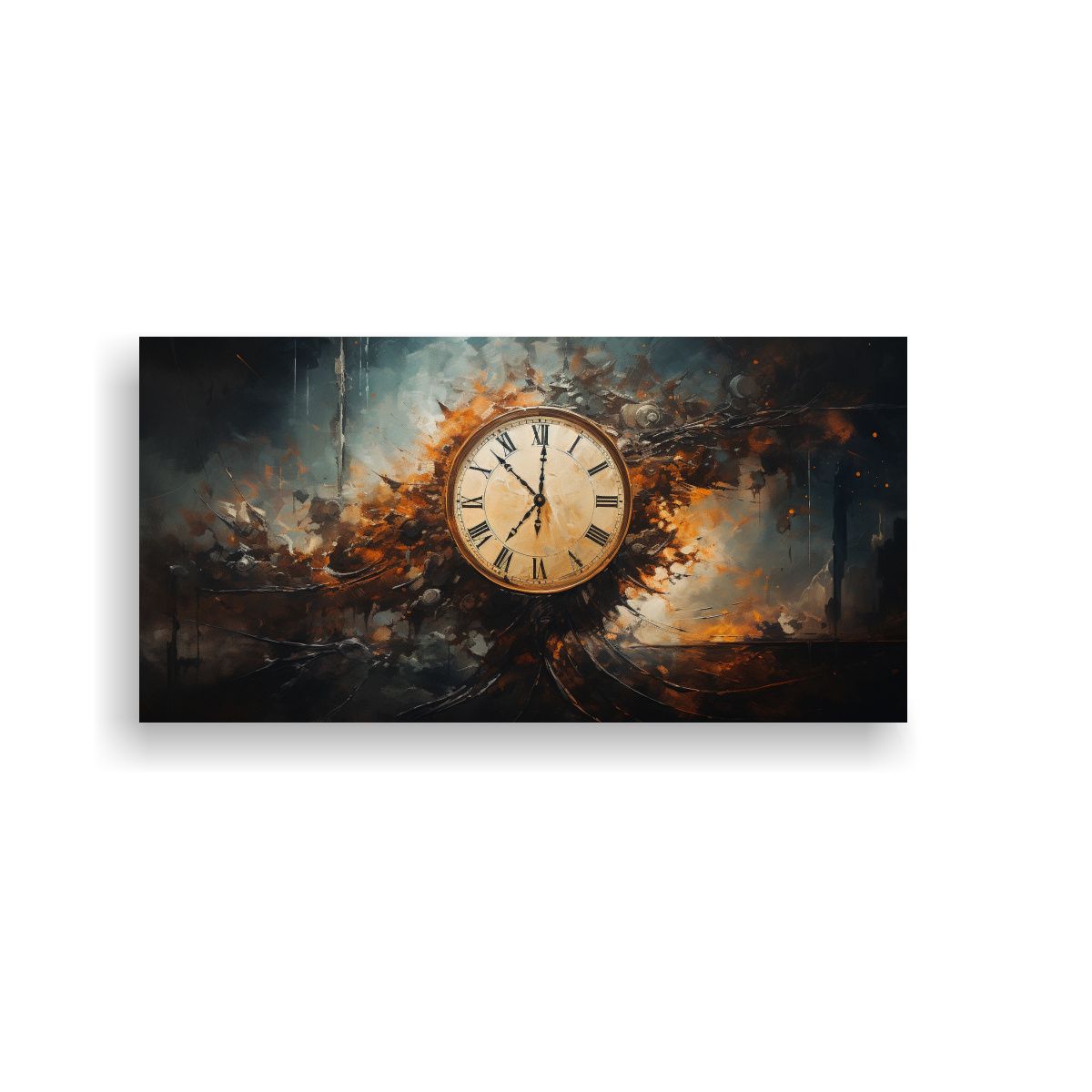 GENERICO - Pintura Decorativa De Lienzo Abstracto Mostrando La Represen 160x80cm