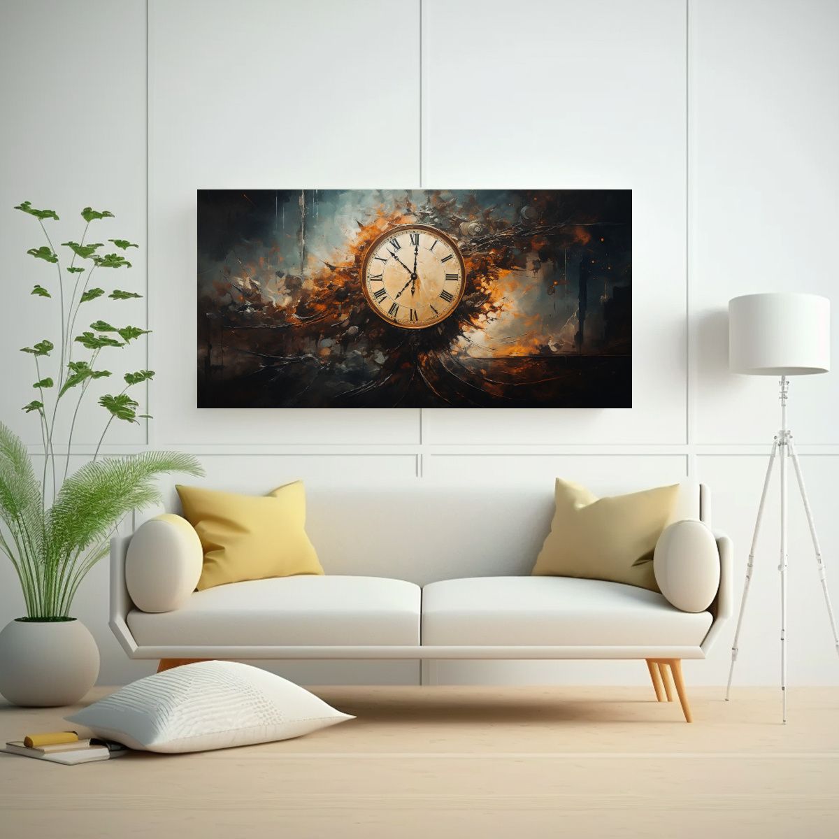 GENERICO - Pintura Decorativa De Lienzo Abstracto Mostrando La Represen 160x80cm