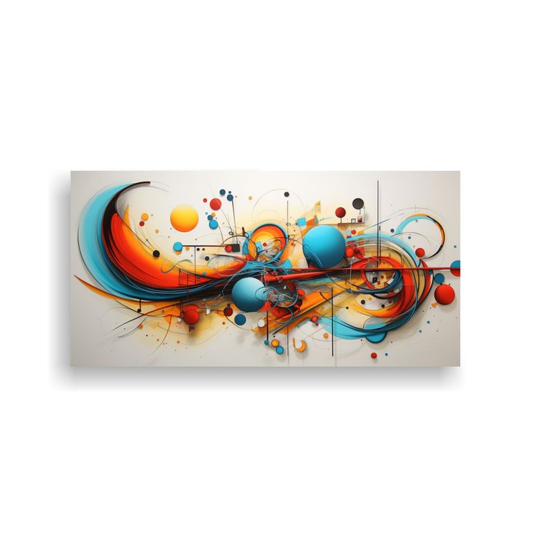 GENERICO - Cuadros De Arte Moderno Abstracto Para Decorar Tu Oficina 160x80cm
