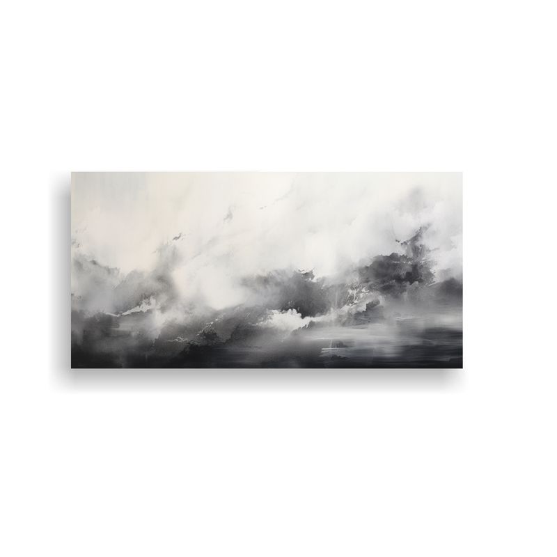 GENERICO - Cuadro Tela Sublimada Vida Cambio Climático Pintura Abstrac 160x80cm