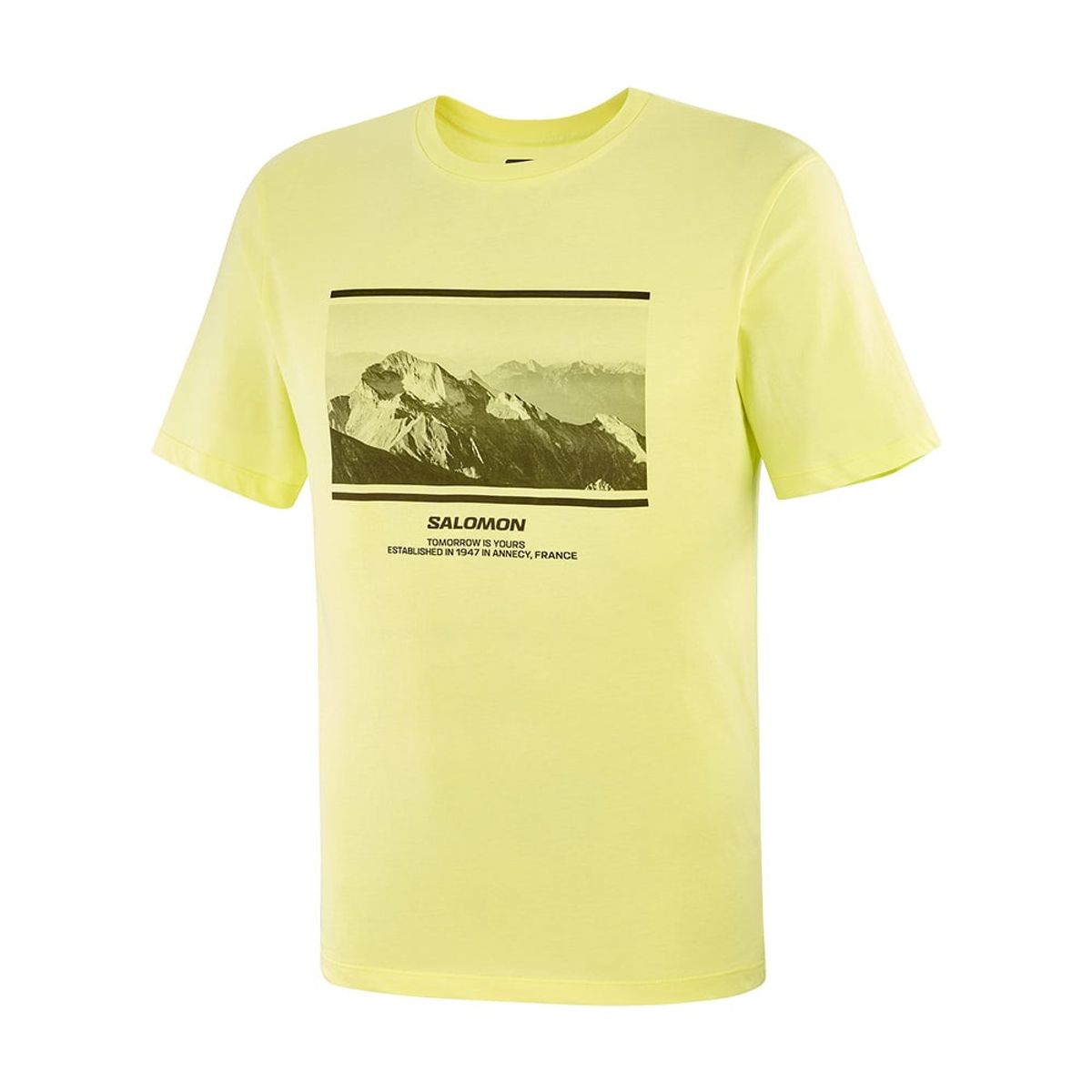 SALOMON - Polera Sal Alps Photo Ss Tee M Amarilla Hombre Salomon