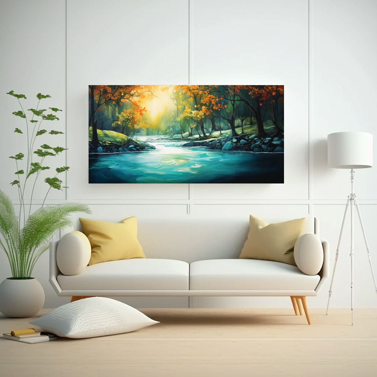 GENERICO - Cuadro Abstracto De Colores Pop Art En Lienzo 160x80cm