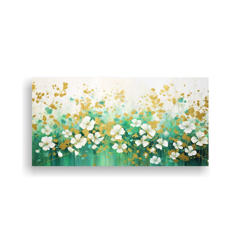 GENERICO - Cuadro Decorativo Acuarela En Acrílico Sobre Blanco 160x80cm