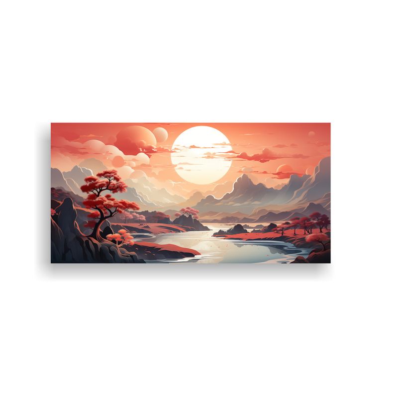 GENERICO - Pintura Inspiradora Para Cuarto: Diseño De Un Lienzo Gráfi 160x80cm
