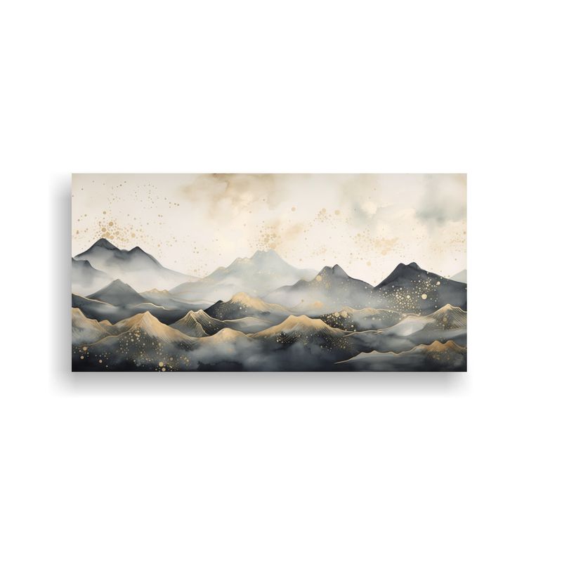 GENERICO - Pintura Decorativa Estilo Elegante De Paisaje Montañoso Vin 160x80cm