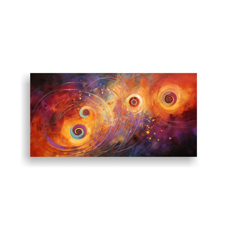 GENERICO - Pinturas Decorativas Abstractas Inspiradas En Patrones Vibra 160x80cm