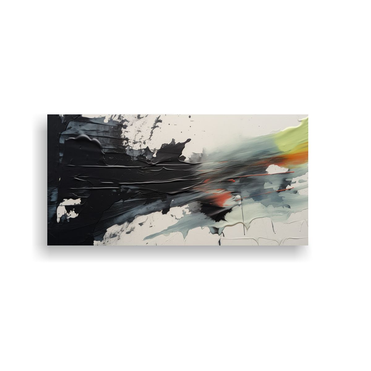 GENERICO - Pinturas Decorativas Lienzo Movimiento Full Color Con Trazos 160x80cm