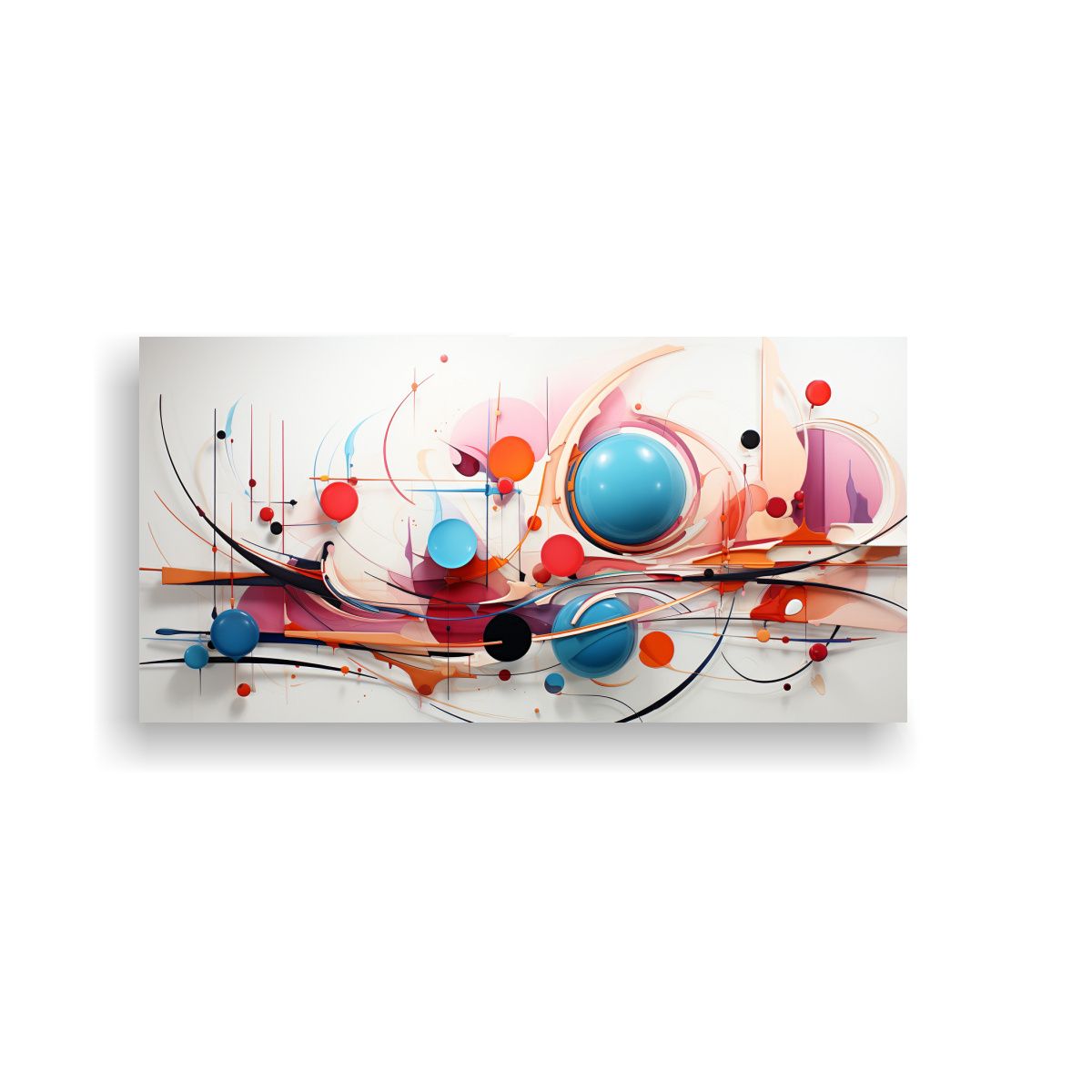GENERICO - Cuadro Inspirador De Arte Abstracto Sin Fondo 160x80cm