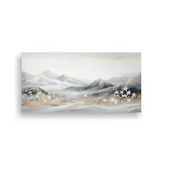 GENERICO - Pintura En Bastidor De Paisaje De Montaña Con Estilo Elegan 160x80cm