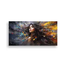 GENERICO - Pintura Decorativa Temática Viaje De La Oscuridad A La Luz 160x80cm