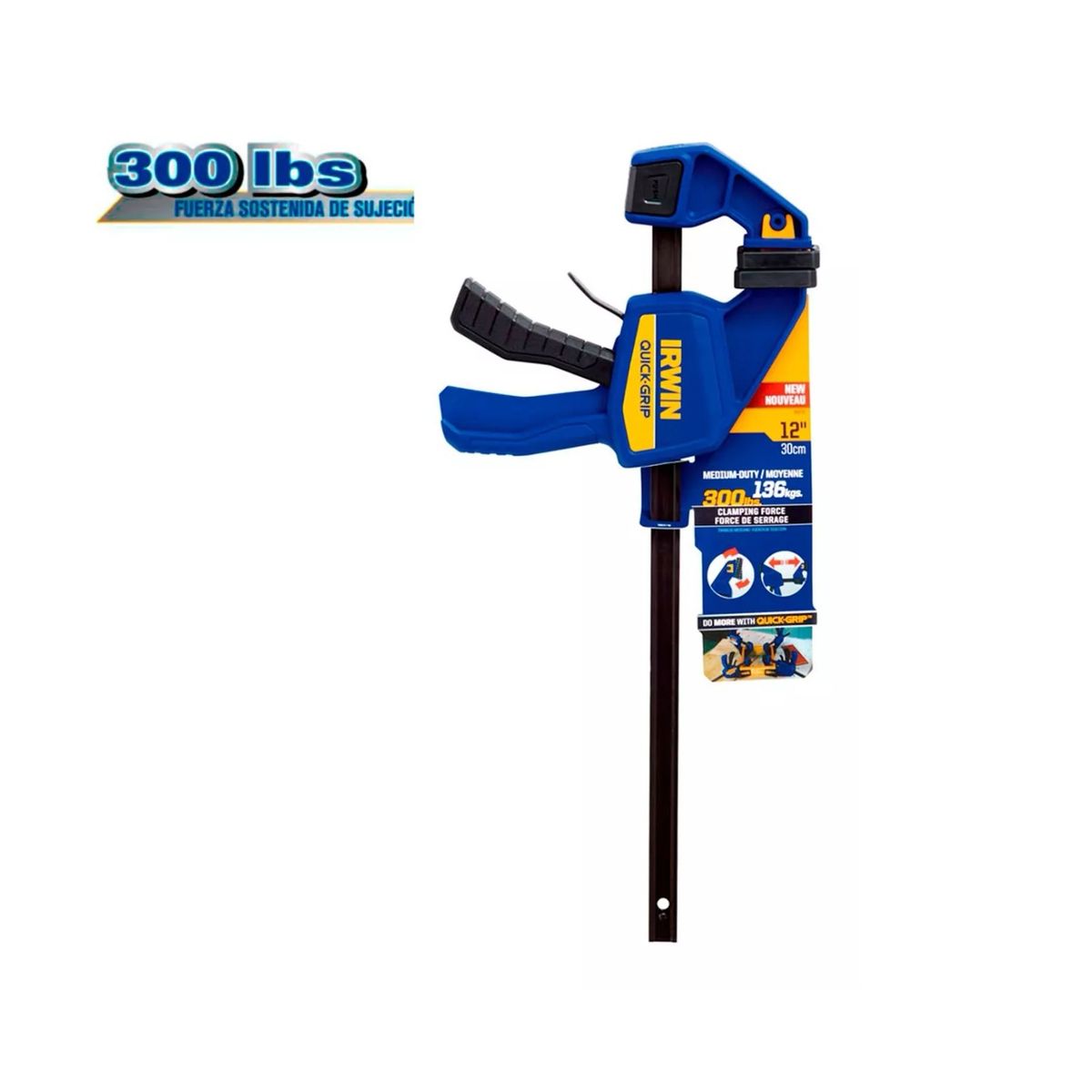 IRWIN - Prensa Liberacion Rápida Barra Irwin Quick-grip 30 Cm Sl300