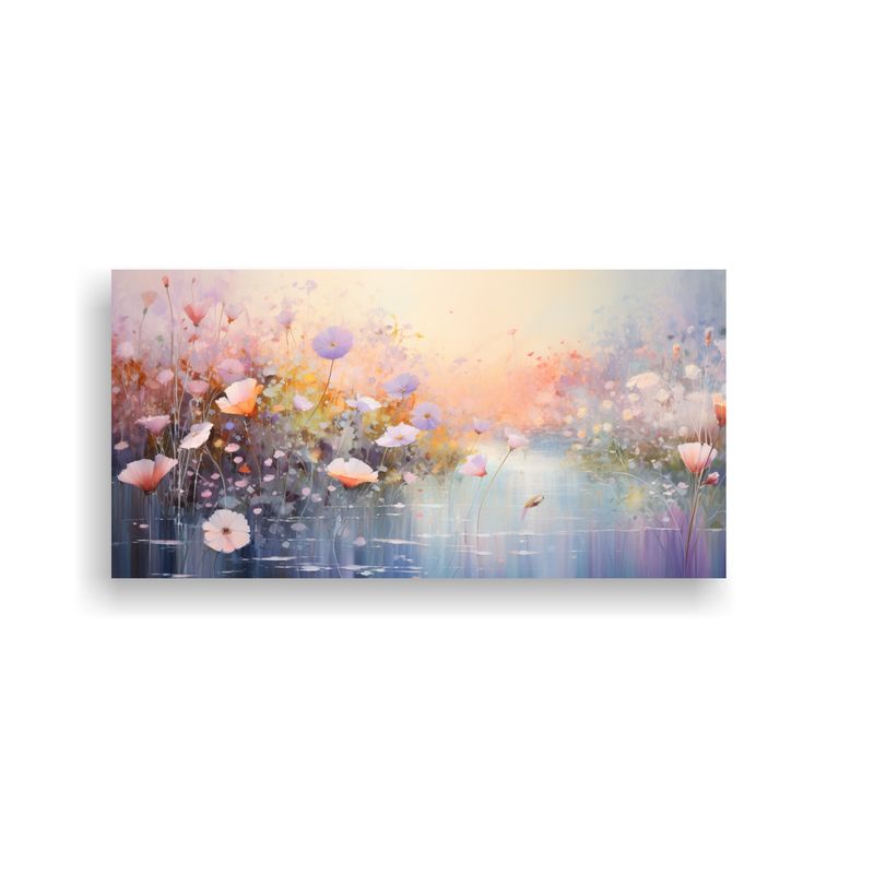 GENERICO - Pintura Abstracta Belleza Natural En Un Jardín Tranquilo Al 160x80cm