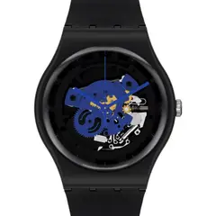 SWATCH - Reloj Unisex TIME TO BLUE BIG SO32B109