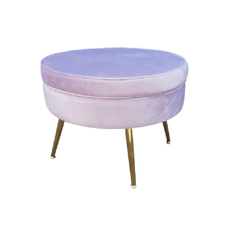 INTERACTIVE STORE - Banqueta pouf redonda felpa purple