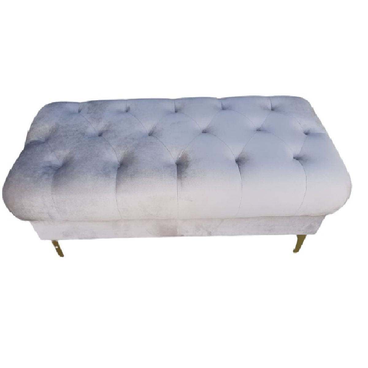 INTERACTIVE STORE - Banqueta Capitoné felpa beige