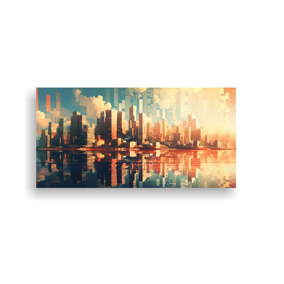 GENERICO - Cuadro Decorativo De Lienzo Abstracción Clásico Con Vista  160x80cm