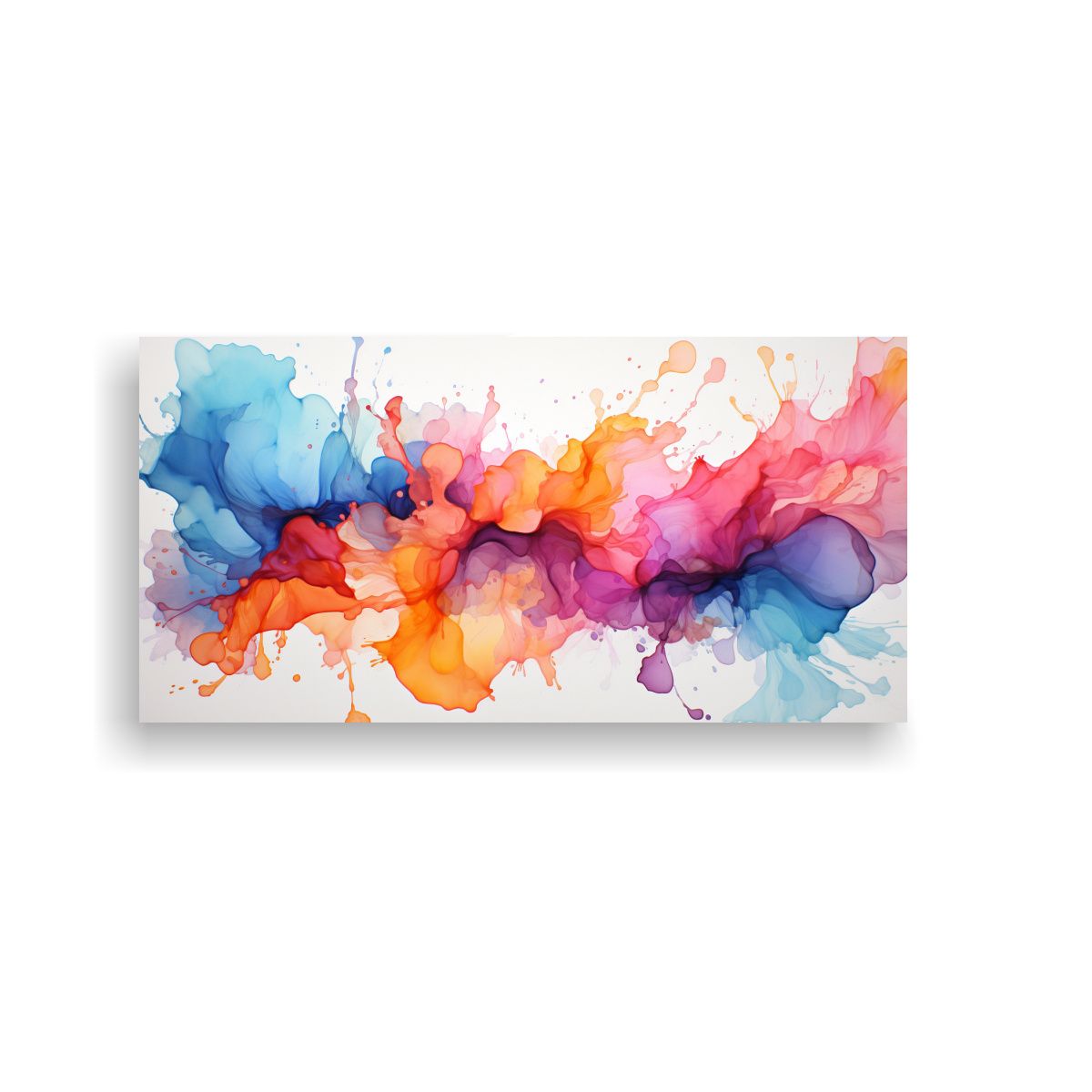 GENERICO - Pinturas Abstractas De Acuarela De Manchas De Tinta En Armon 160x80cm