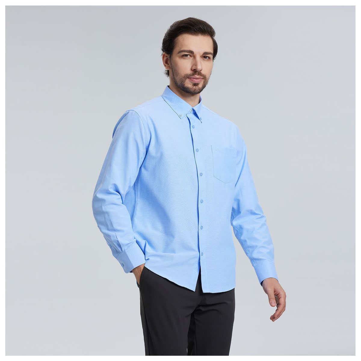 FASHION'S PARK - Camisa Oxford Celeste Fashion's Park