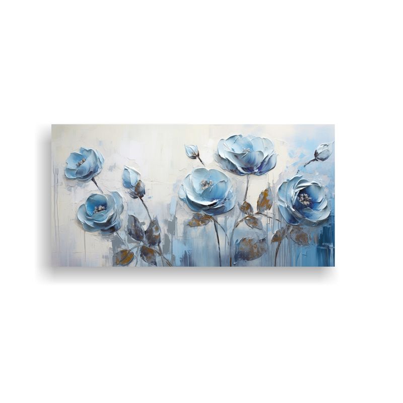 GENERICO - Pintura En Lienzo Estilo Arte Creativa Luminosidad De Rosas  160x80cm