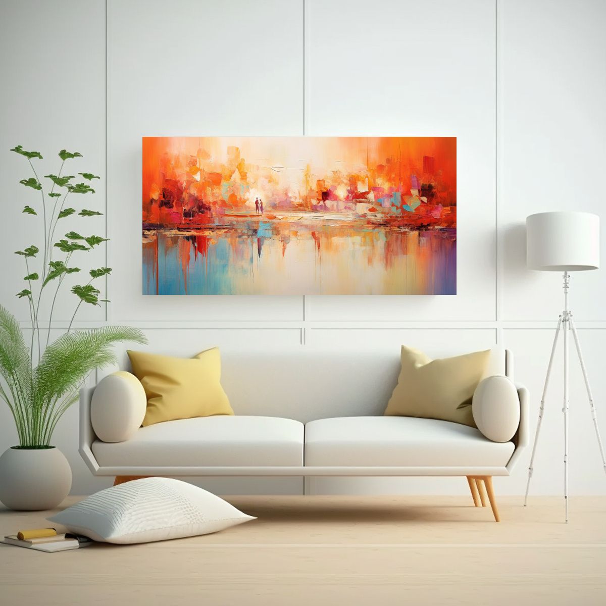 GENERICO - Cuadro Lienzo Expresión Verano Tarde Capturada 160x80cm