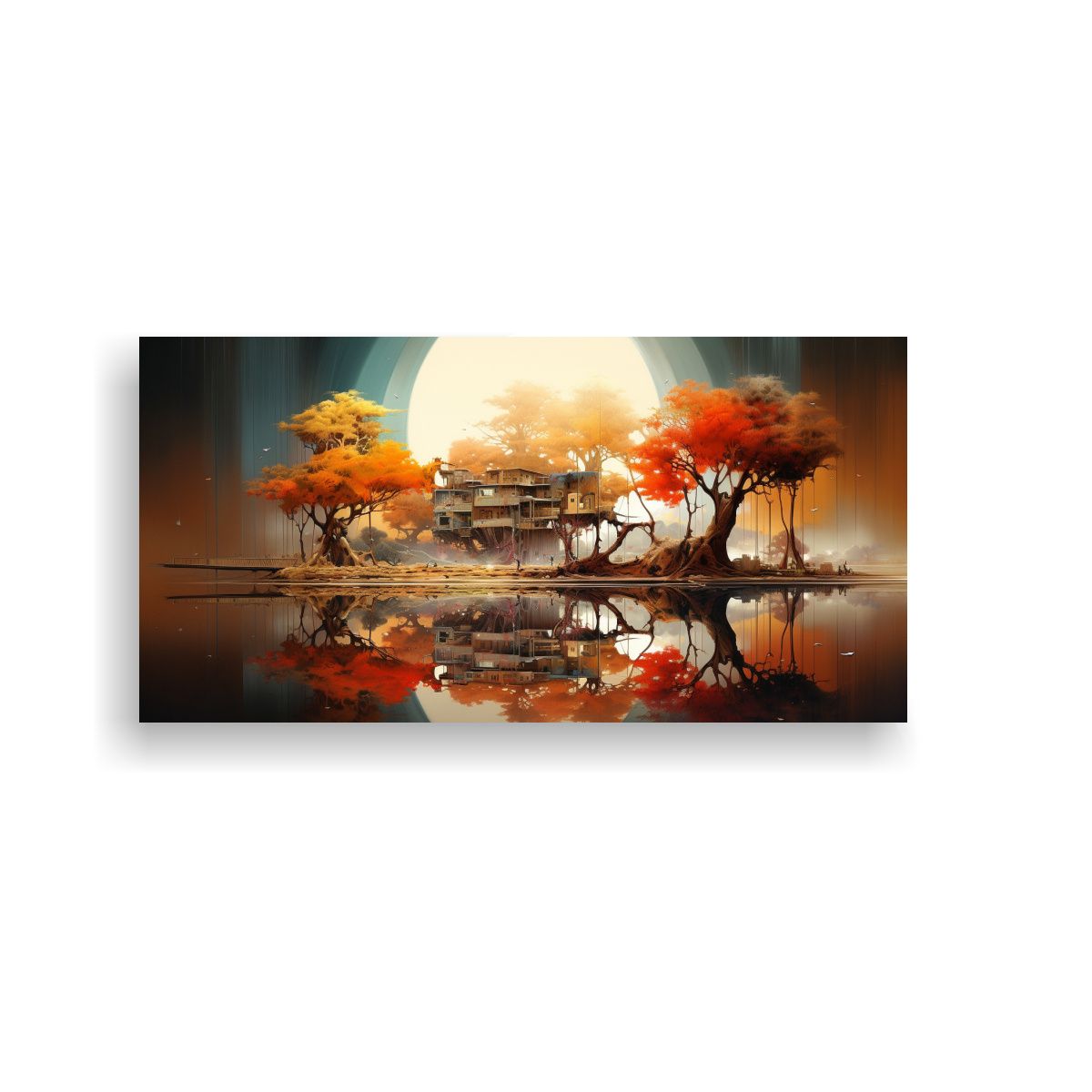 GENERICO - Paisajes Abstractos Modernos Para Decorar El Hogar 160x80cm