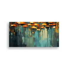 GENERICO - Cuadro Abstracto Lluvioso Belleza Natural 160x80cm