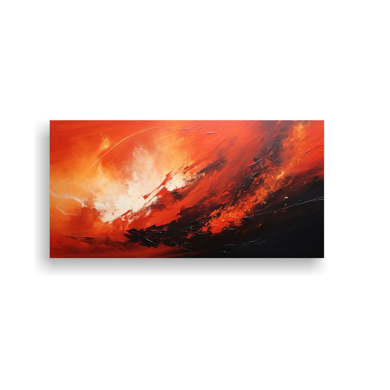 GENERICO - Pintura Decorativa Abstracta Con Equilibrio Visual Y Pincela 160x80cm