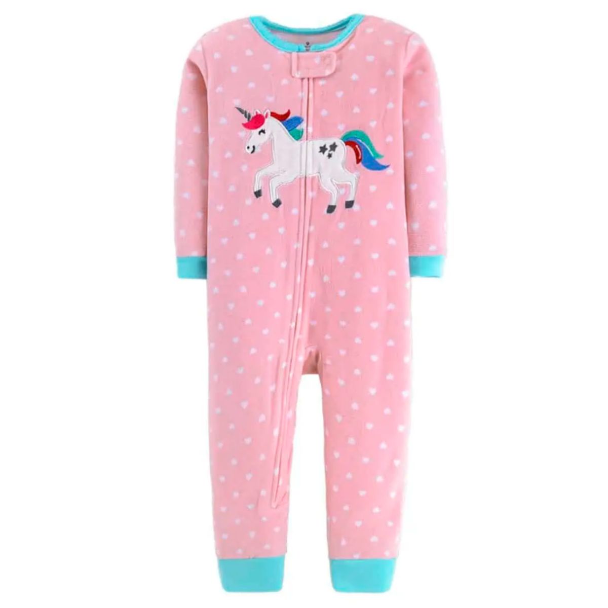 JUMP KIDS - Enterito Pijama Largo Niña Cierre Sin Pie 100% AlgodÃ³n