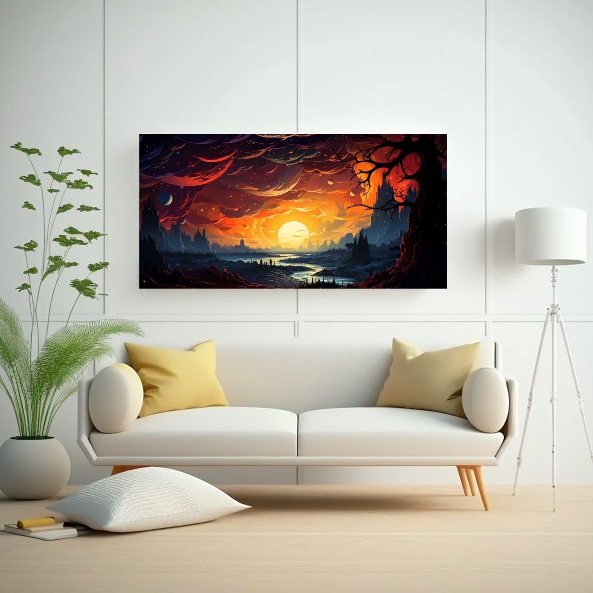 GENERICO - Pinturas De Decoración Moderna Estilo Cómic Retro Con Efec 160x80cm