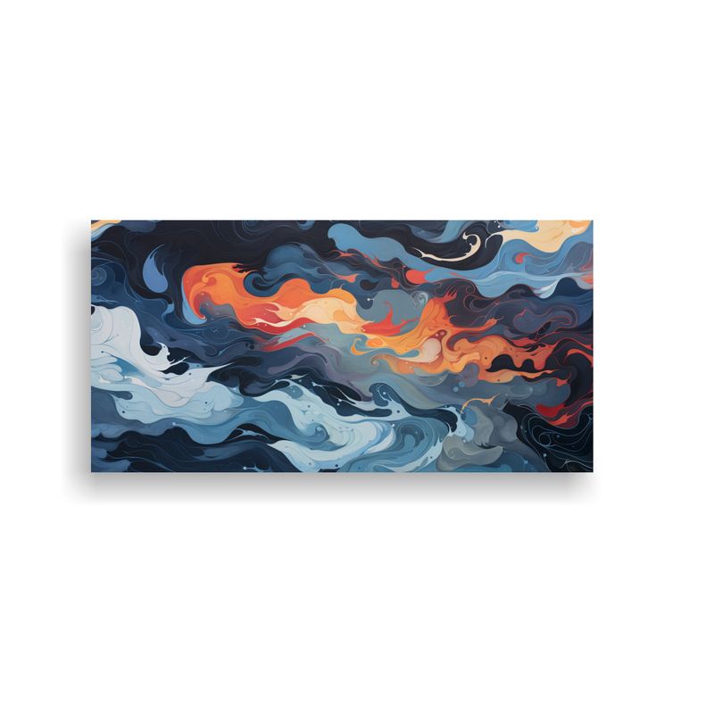 GENERICO - Pintura Decorativa Abstracta De Equilibrio Horizontal De Can 160x80cm
