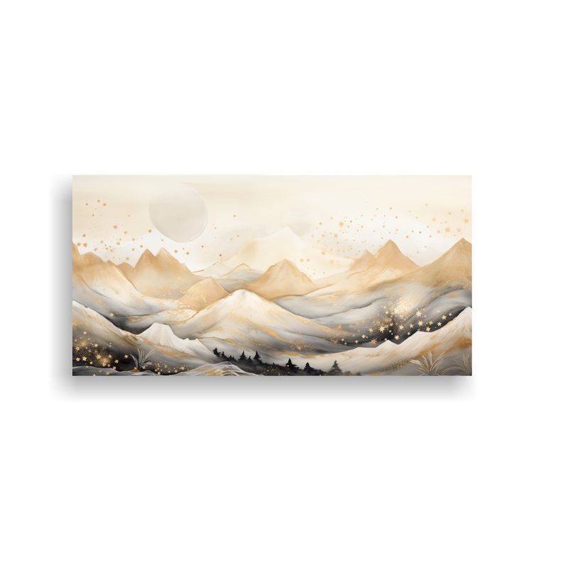 GENERICO - Arte De Pared Moderno Paisaje Montañoso Con Estilo Elegante 160x80cm