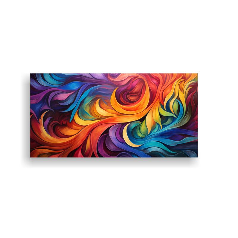 GENERICO - Pintura De Arte De Pared Whirling Abstracto Y Patrones Atrac 160x80cm
