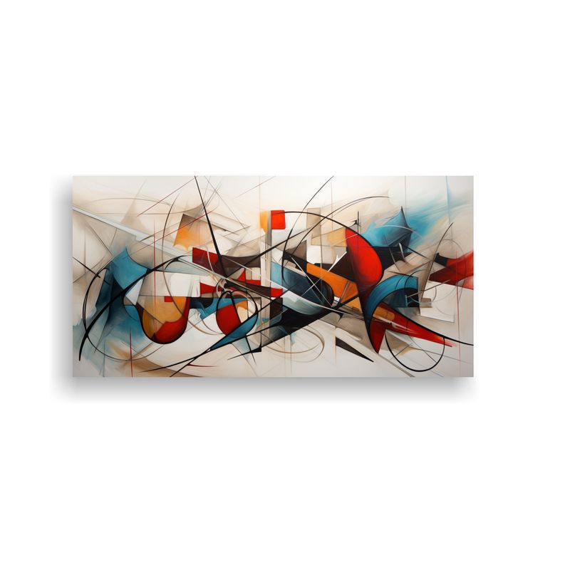 GENERICO - Cuadros Abstractos Modernos Con Encantadora Composición 160x80cm