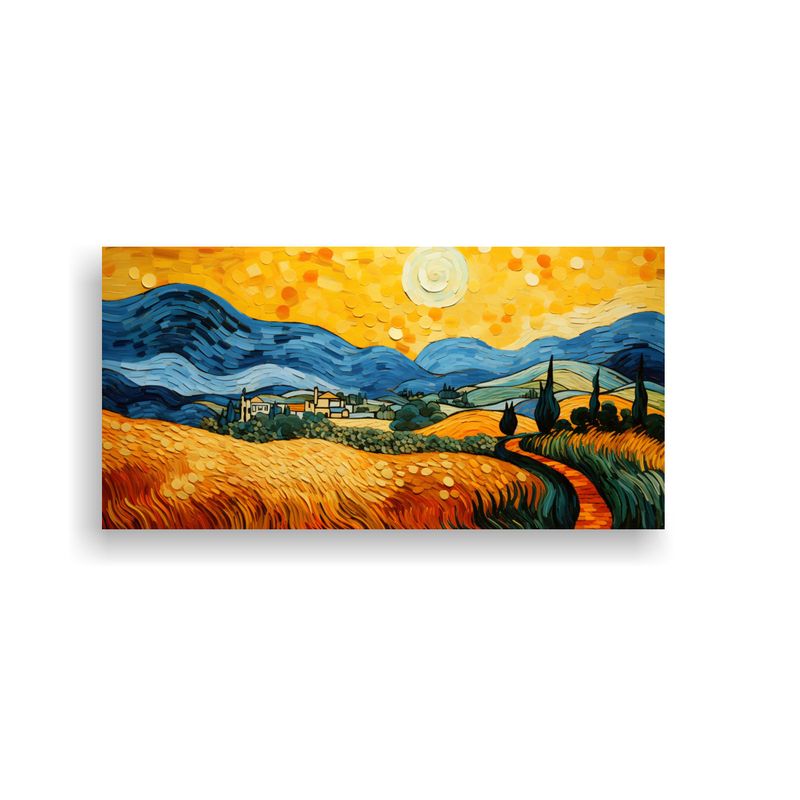 GENERICO - Cuadros Abstractos Inspirados En Van Gogh Para Decorar Tu Ho 160x80cm