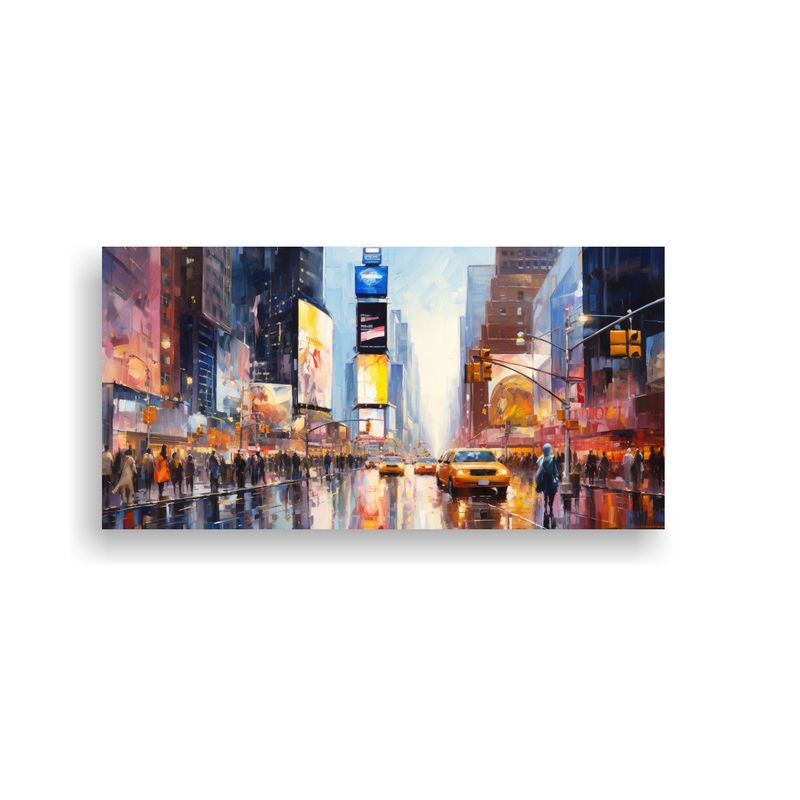 GENERICO - Cuadro Inspirador Paisaje Innovador De La Calle Time Square  160x80cm