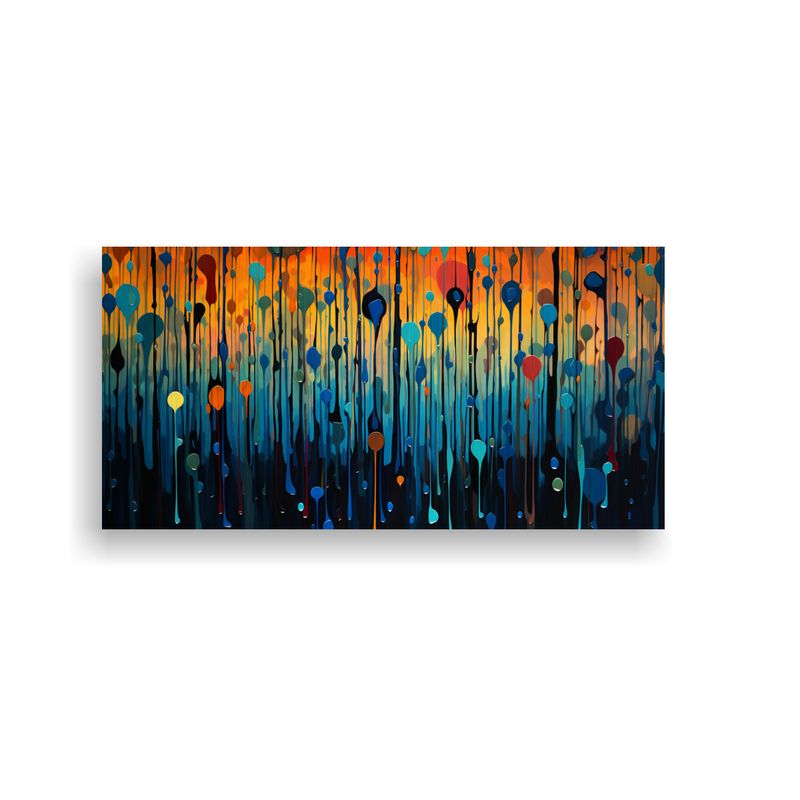 GENERICO - Pinturas Abstractas De Decoración Con Temática De Monsoon  160x80cm