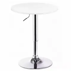 ARTIHOGAR - Mesa de Bar Regulable 60 CM mdf Color Blanco