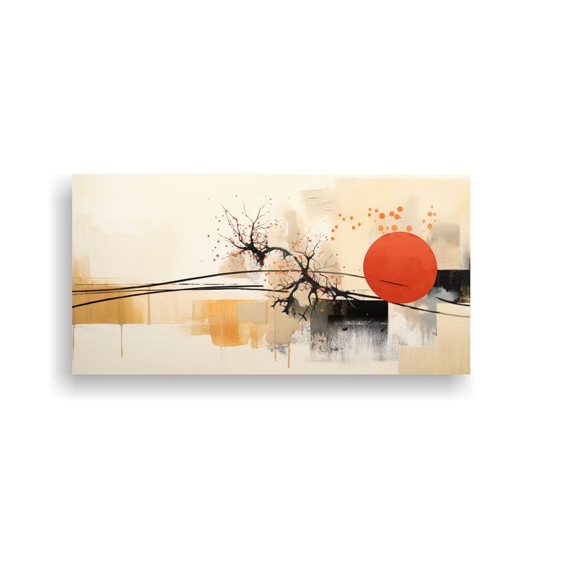 GENERICO - Pinturas Decorativas De Fusión Abstracta Calidos Simplicida 160x80cm