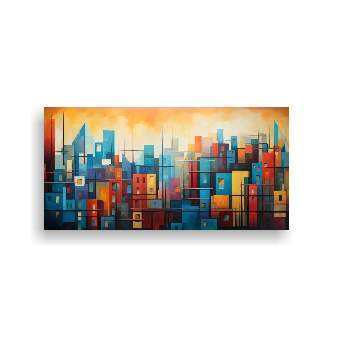 GENERICO - Pinturas Urban Fusion De Arte Inspirador Visual Fusiona La E 160x80cm