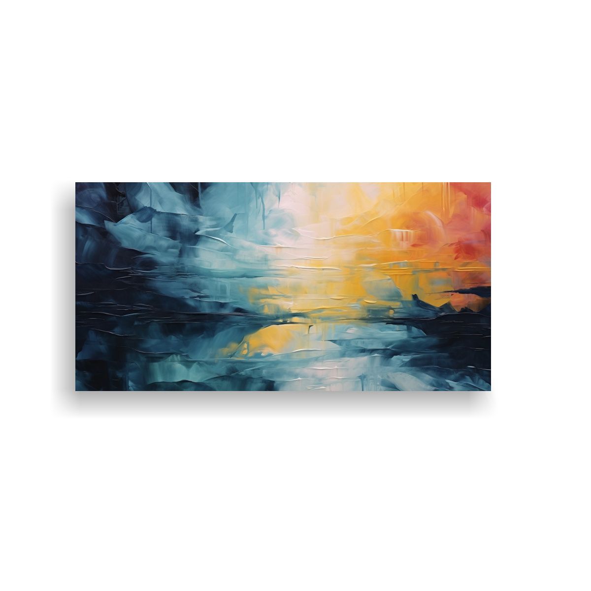 GENERICO - Arte De Pared Líneas Fantasía Impresionismo Abstracto Mini 160x80cm