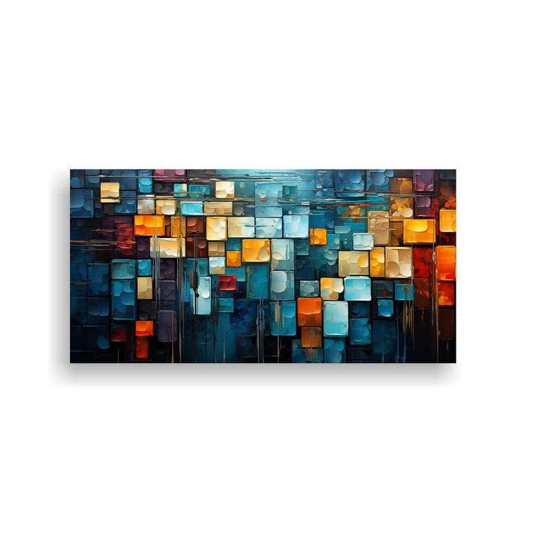 GENERICO - Pinturas Decorativas Con Patrones Abstractos Y Colores Vibra 160x80cm