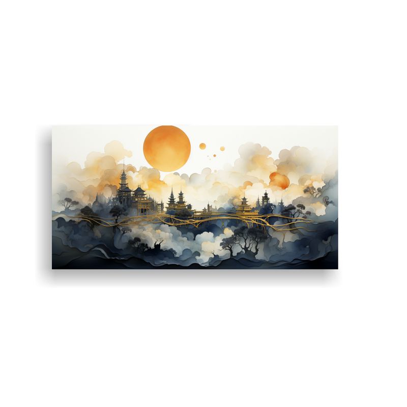 GENERICO - Cuadro Vanguardia Intenso Para Decoración De Pinturas 160x80cm