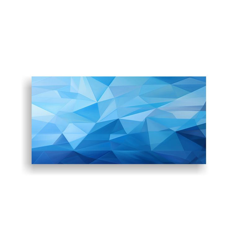 GENERICO - Pintura Decorativa De Diseño Geométrico único En Refresca 160x80cm