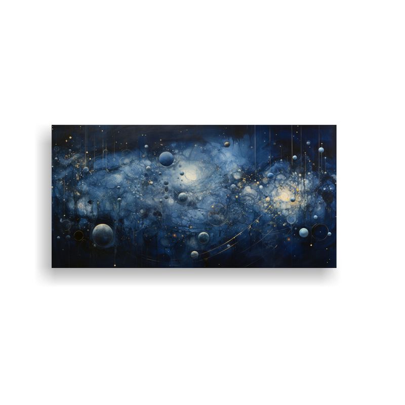 GENERICO - Cuadro Inspirador Mural Viaje Cósmico En El Espacio Interga 160x80cm