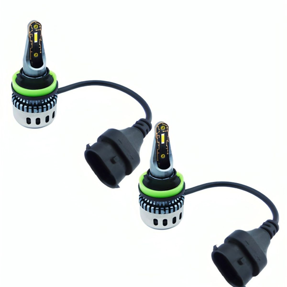 OEM - AMPOLLETA KIT LED H-11 F10 LED LUZ BLANCA CON VENTILADOR