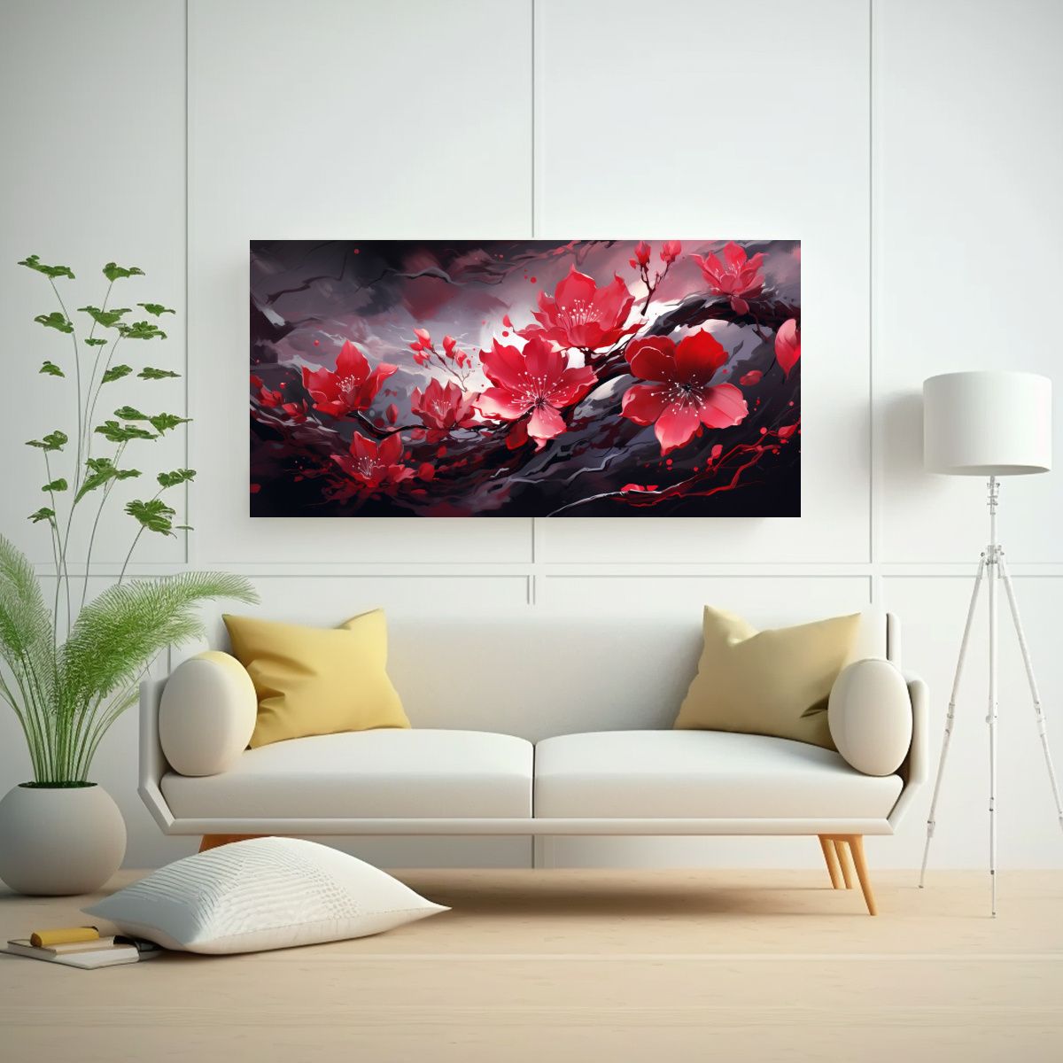 GENERICO - Pintura Decorativa De Lienzo Estilo Vanguardia Neonoir Con B 160x80cm.