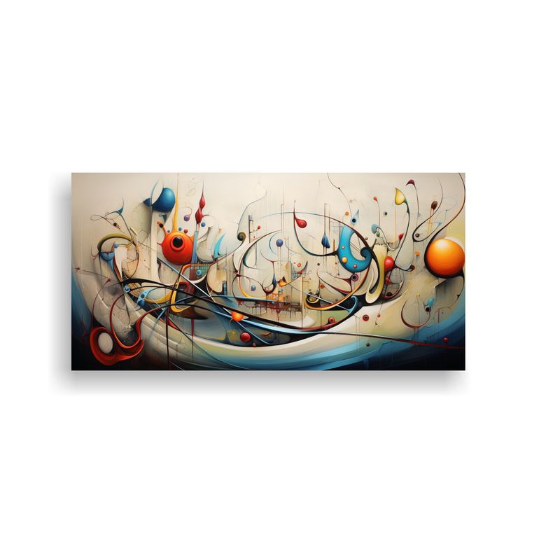 GENERICO - Cuadros Abstractos Modernos Decorativos Arte De Pared Vangua 160x80cm