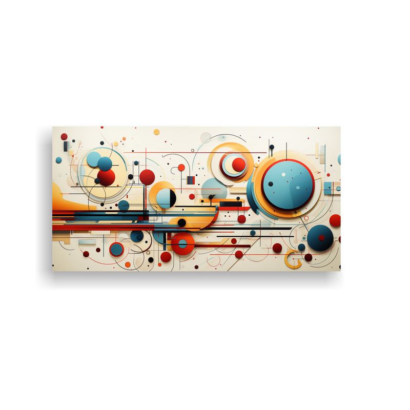 GENERICO - Pintura Abstracta Que Encarna La Composición Fotográfica P 160x80cm