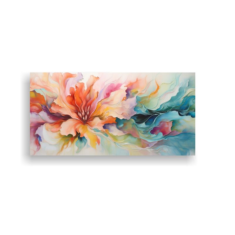 GENERICO - Cuadro Decorativo Flores En Explosión De Primavera En Abstr 80x40cm