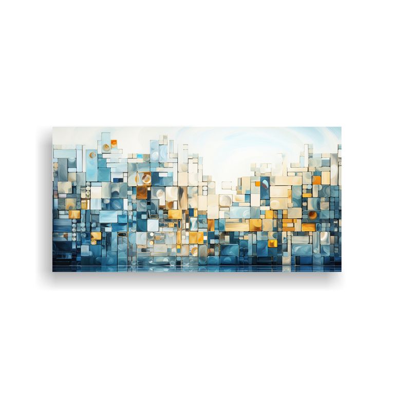 GENERICO - Cuadro Expresión Mosaico Estilo Moderno Para Decoración De 160x80cm